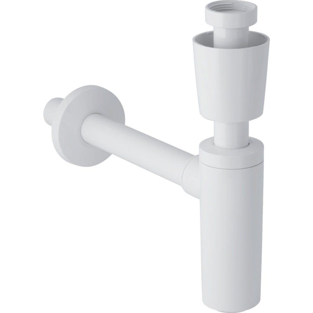 Lavabo için Geberit sifon, valf rozeti ile, yatay çıkış: d=40mm, G=1 1/4″, alp beyazı