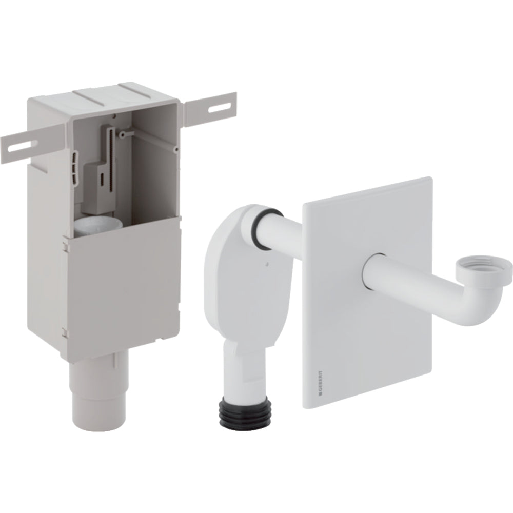Geberit lavabo gömme sifon seti, yatay çıkış: d=50–56mm, G=1 1/4″, d1=32mm, alp beyazı