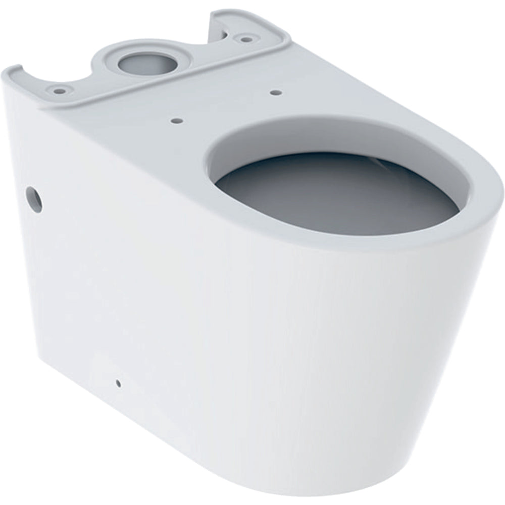 Geberit Eternity sıva üstü rezervuar için yere oturan klozet, alçak tip, kapalı form: 37x42x68.5cm, Beyaz