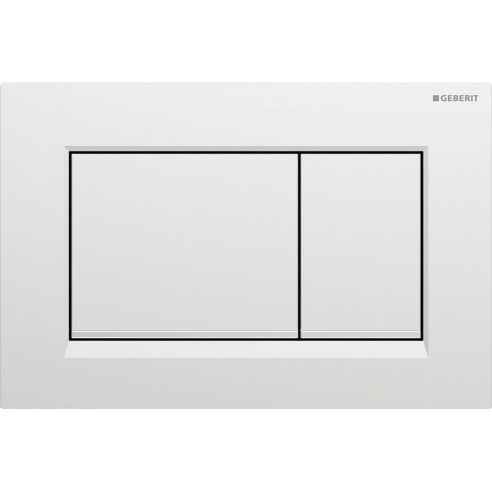 2 kademeli deşarj için Geberit Sigma20 kare kumanda kapağı: Kumanda kapağı, Tuş: krom / mat, kolay temizlenebilir kaplamalı, Tasarım çizgileri: krom / Parlak