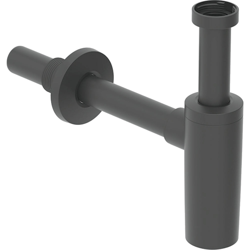 Lavabo için Geberit sifon, yatay çıkış: mat siyah, d=32mm