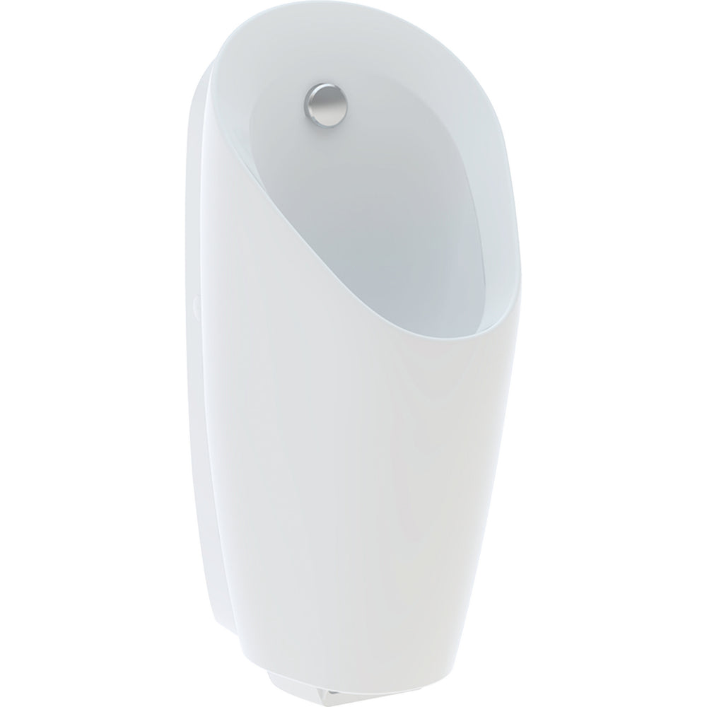 Geberit Preda pisuvar, entegre deşarj kontrollü, jeneratörlü: T=37cm, Çıkış=Arkaya, Giriş=Arka, beyaz