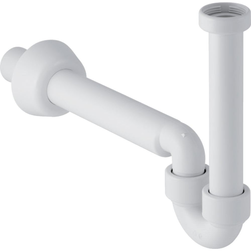 Lavabo ve bide için Geberit P tipi sifon, yatay çıkış: d=40mm, G=1 1/4″, alp beyazı – 151.108.11.1