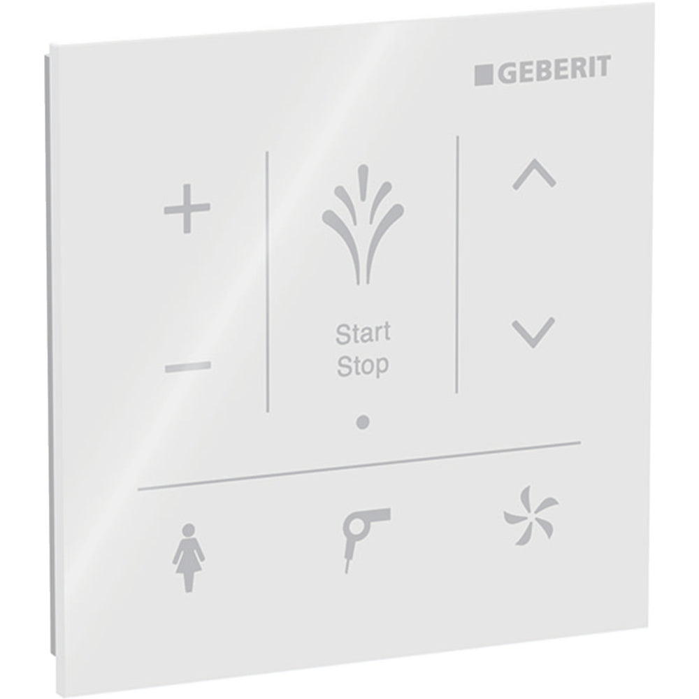 Geberit AquaClean için duvar tipi kumanda paneli: beyaz / Cam