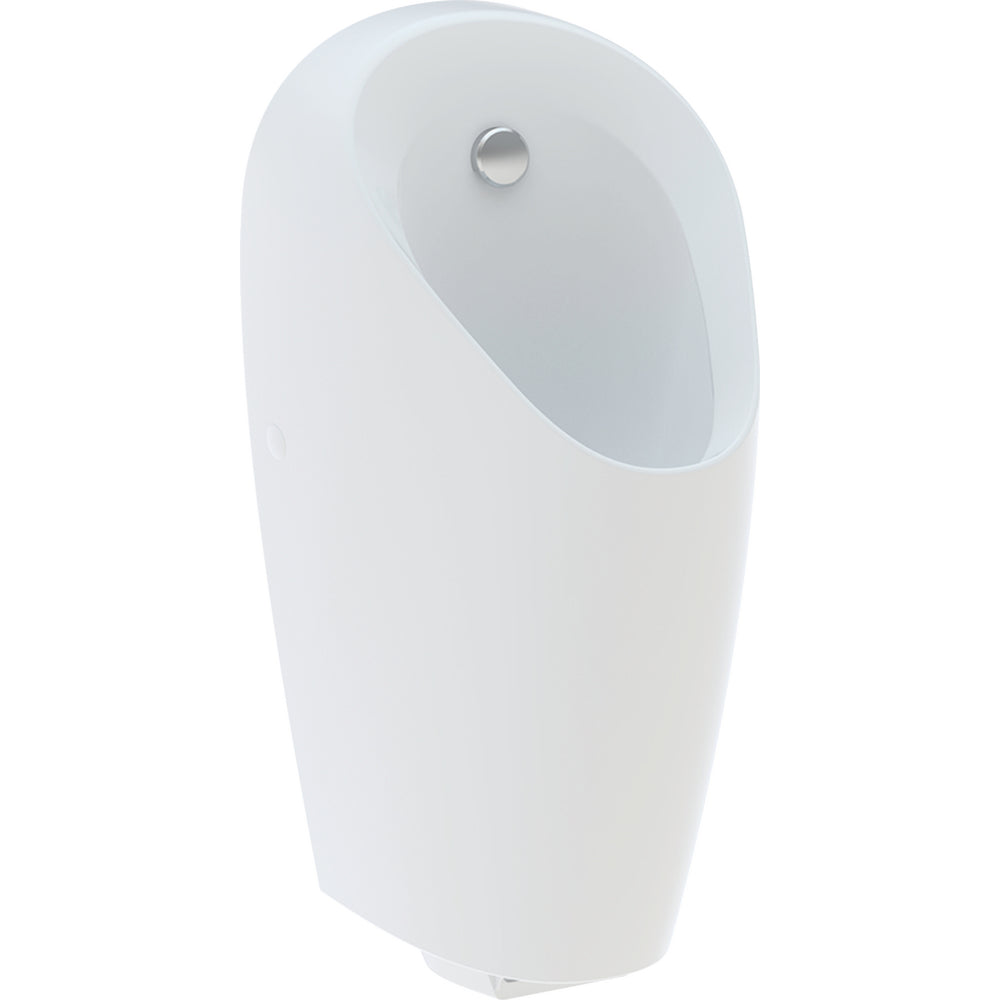 Geberit Selva pisuvar, entegre deşarj kontrollü, jeneratörlü: T=37cm, Çıkış=Arkaya, Giriş=Arka, beyaz