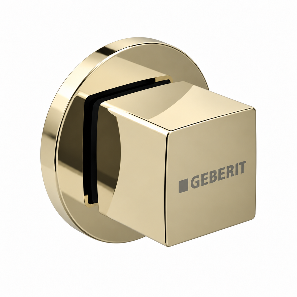 Geberit Kare Stop Valf Başlık - Dış Set - Gold