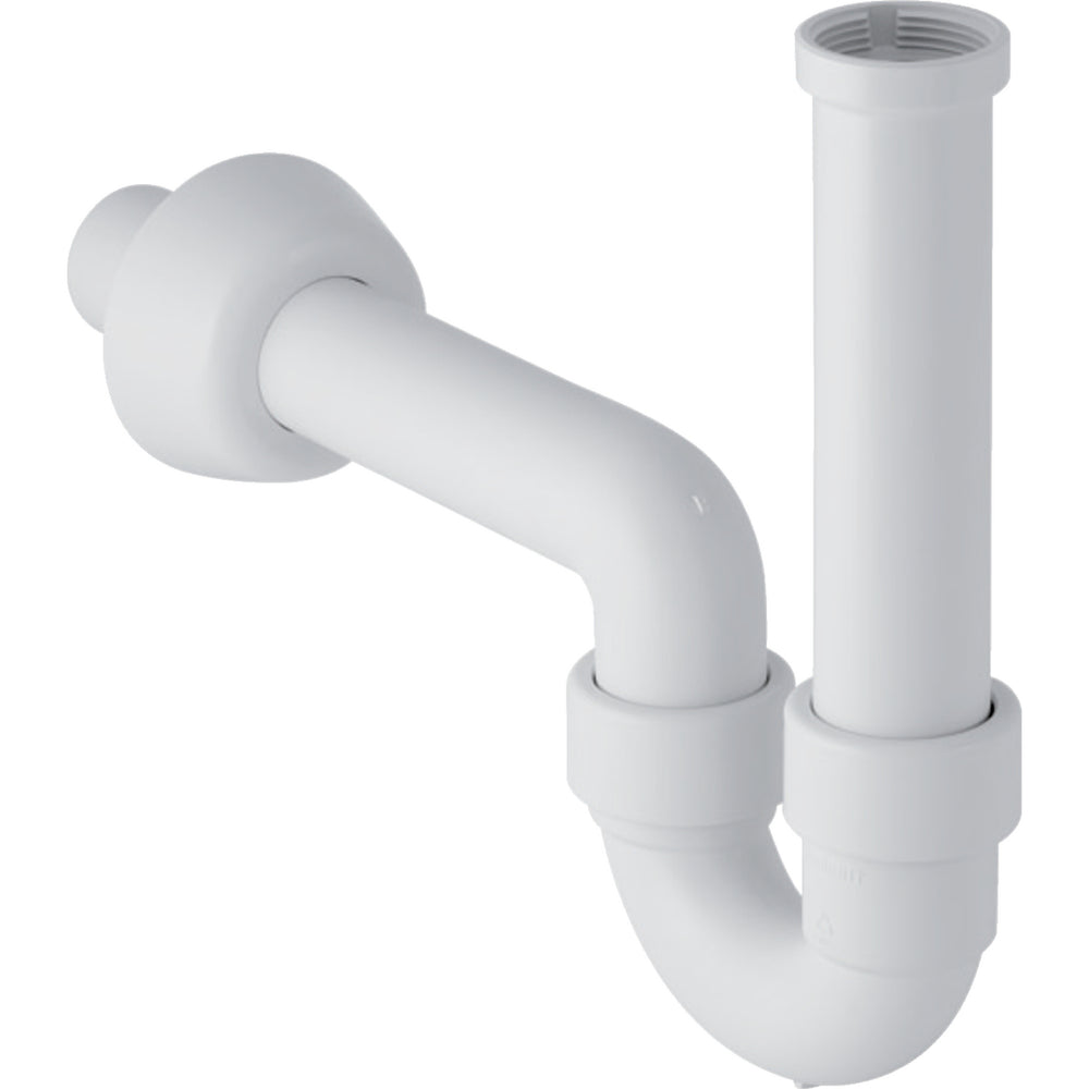 Lavabo ve bide için Geberit P tipi sifon, yatay çıkış: d=40mm, G=1 1/4″, alp beyazı – 151.100.11.1
