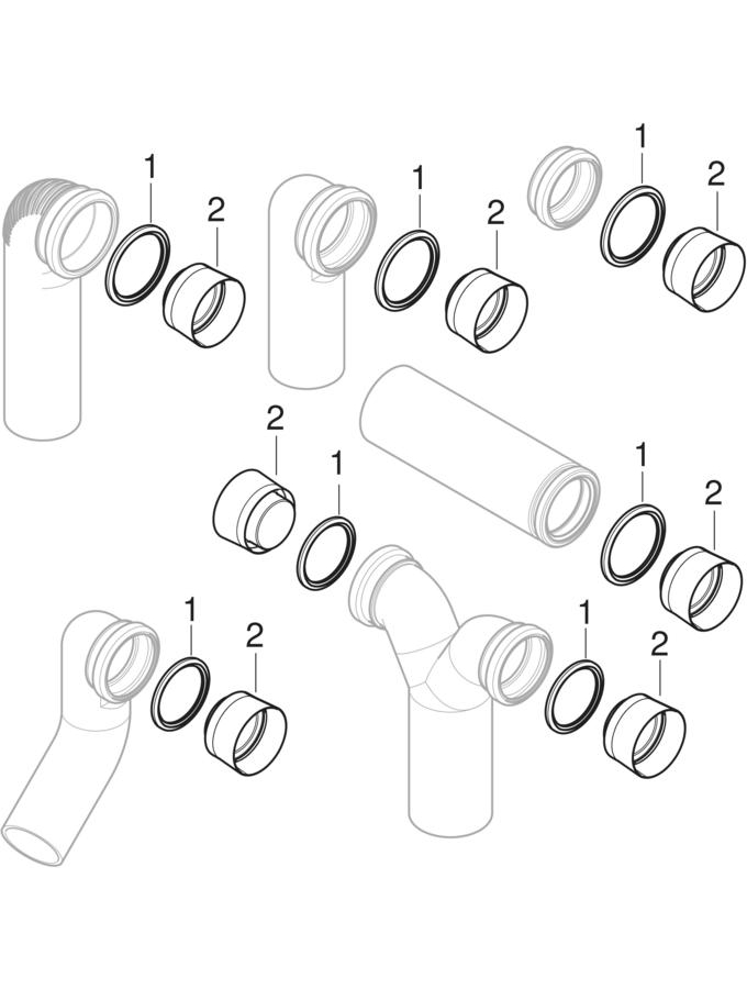 Connectors for WC patlamış parça şeması