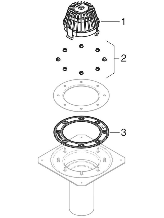 Roof outlets for roof foils patlamış parça şeması