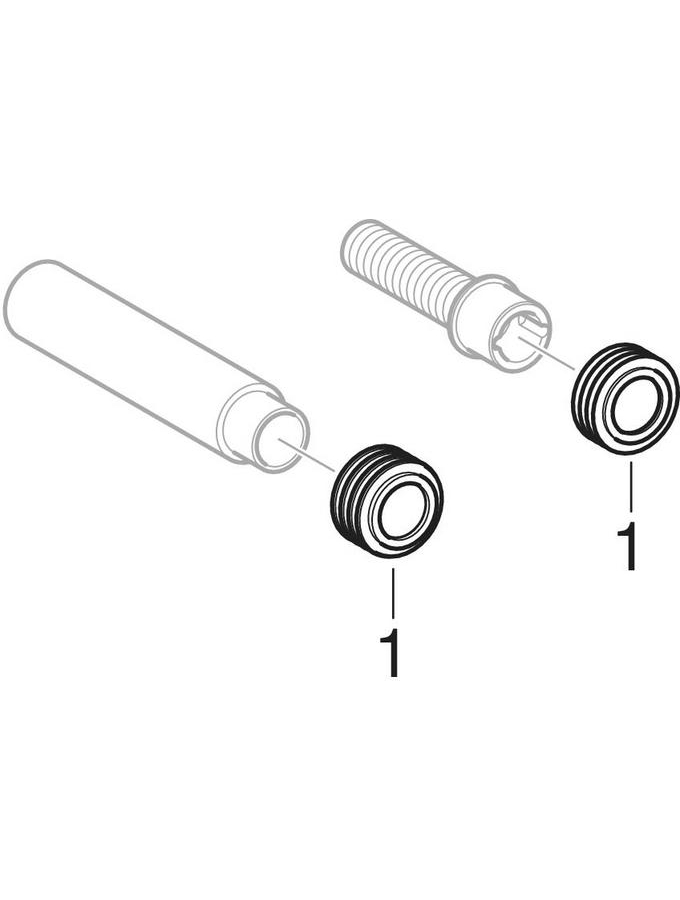 Flush bend extensions for urinal, with sleeve patlamış parça şeması