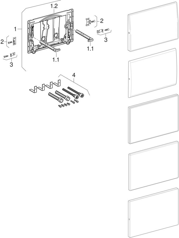 Cover plates Sigma patlamış parça şeması