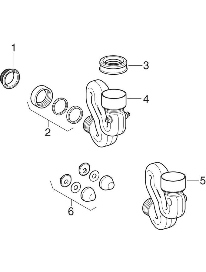 Suction traps for urinal patlamış parça şeması
