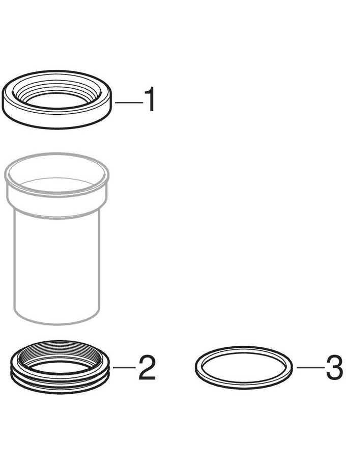 Straight connectors with sleeve patlamış parça şeması