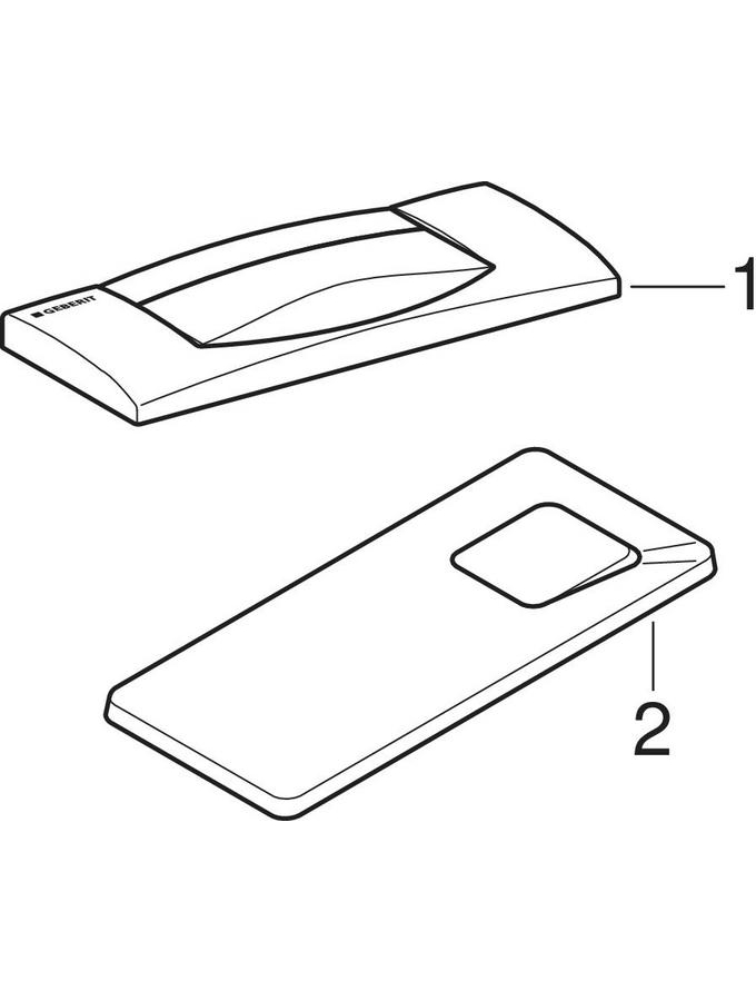Overview actuator plates for 300T concealed cisterns patlamış parça şeması